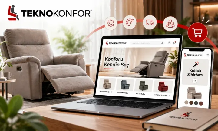 Teknokonfor E-Ticaret Sitesini Yeniledi: Kişiye Özel Recliner Koltuk Alışverişinde Yeni Dönem